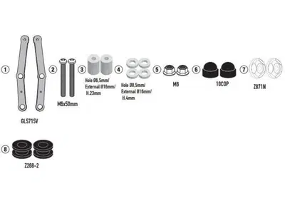 Kit di attacchi Givi D9259KIT per VOGE SR1 125 (23 - Annuncio 8981599