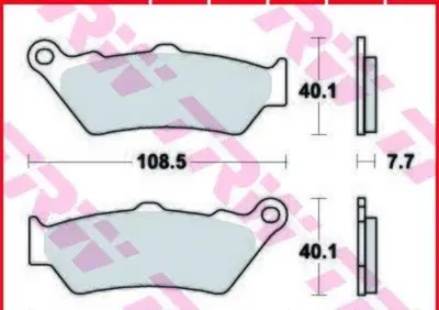 Coppia pastiglie freno posteriori TRW sinterizzate  - Annuncio 8979568