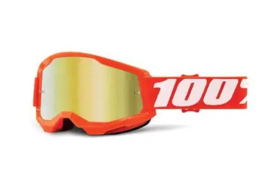 Occhiali cross 100% Strata 2 Arancio lente a specc  - Annuncio 9501313
