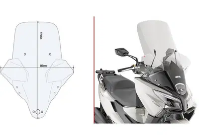 Parabrezza Givi 6115DT trasparente per KYMCO X-Tow - Annuncio 9842045
