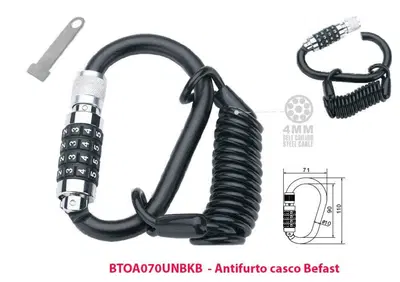 Antifurto casco Befast in stile moschettone con ca - Annuncio 8962784