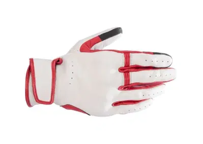 Guanti moto pelle Alpinestars DYNO Ecru Rosso ruby - Annuncio 10009933