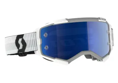Occhiali cross Scott Fury Bianco lente Blu cromato - Annuncio 9882722