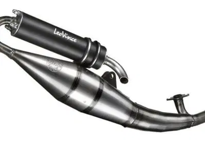 Scarico Leovince HAND MADE TT BLACK per GILERA RUN - Annuncio 10002739