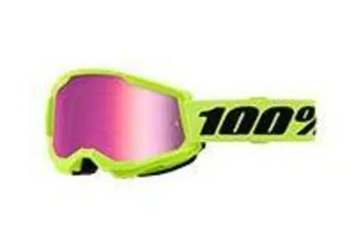 Occhiali Cross 100% Strata 2 Neon Giallo Lente Spe  - Annuncio 9873793