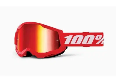 Occhiali Cross 100% Strata 2 Rosso Lente Specchiat  - Annuncio 9602754