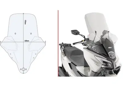 Parabrezza Givi 6115DT trasparente per KYMCO X-Tow - Annuncio 9188132