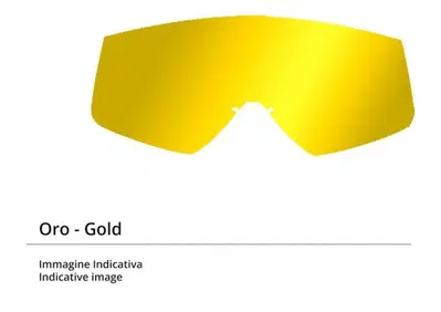 Ricambio lente specchiata oro per occhiali cross S  - Annuncio 8984054