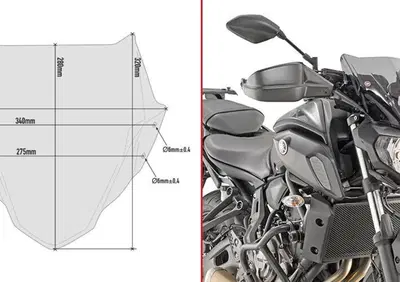 Cupolino fumè Givi A2140 specifico per YAMAHA MT-0 - Annuncio 8989364