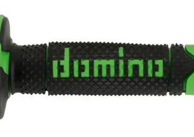 Coppia manopole cross-enduro Domino Nero Verde Dom  - Annuncio 8986396