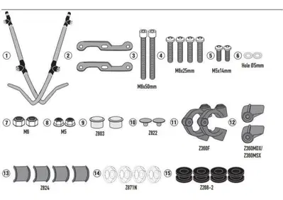 Kit attacchi Givi D1155ST A8960A per NIU NQI (19 - - Annuncio 8978912