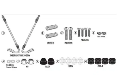 Kit di attacchi Givi D1181ST A8962A Per NIU MQI GT - Annuncio 8978913
