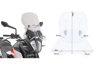 Cupolino Givi AF7711 Airflow trasparente scorrevol - Annuncio 9386487