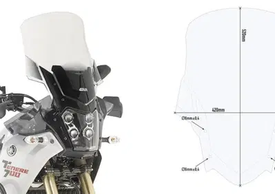 Cupolino alto Givi D2145ST per YAMAHA Tenerè 700 d - Annuncio 9203492