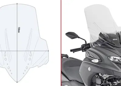 Parabrezza alto Givi D2149ST per YAMAHA Tricity 30 - Annuncio 8959333