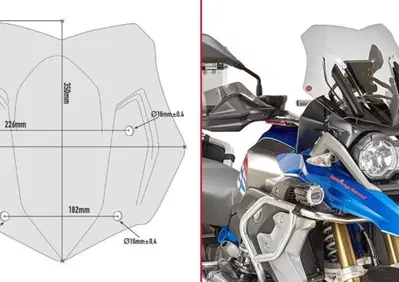 Cupolino fumè Givi D5124B specifico per BMW R1200G - Annuncio 8984217
