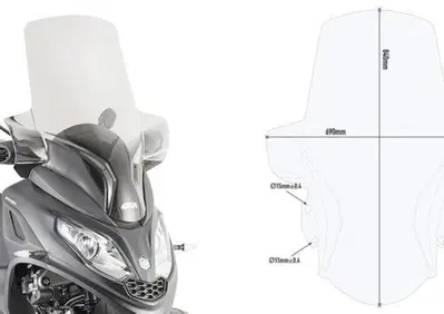 Parabrezza alto Givi D5614ST PIAGGIO MP3 HPE 400 ( - Annuncio 8979087