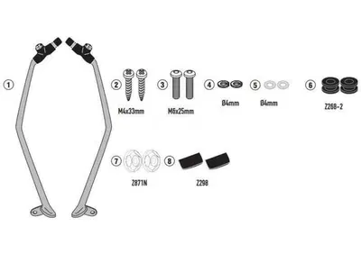 Kit attacchi Givi D6115KIT per KYMCO X-Town 125-30 - Annuncio 8986570
