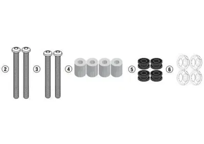 kit attacchi Givi D7056KIT per SYM Cruisym 300 (17 - Annuncio 8984233