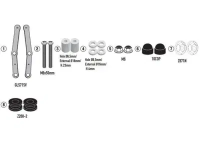 Kit di attacchi Givi D9259KIT per VOGE SR1 125 (23 - Annuncio 8989509