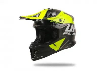 Casco UFO Intrepid HE13400KD Giallo Nero L Ufo Plast - Annuncio 10014884