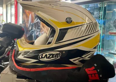 Casco Lazer MX7 Prime Bianco Giallo M - Annuncio 10014948