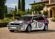 Fernando Alonso sorprende Monaco: lo spagnolo guida la Lancia Delta Martini 6, la rally car più rara di sempre