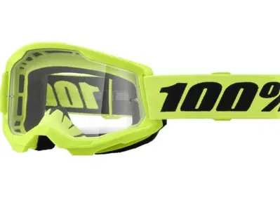 Maschera 100% Strata 2 Giallo Lente Trasparente Cr 100 % - Annuncio 10030608