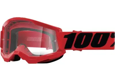 Maschera 100% Strata 2 Rosso Lente Trasparente Cro 100 % - Annuncio 10030620