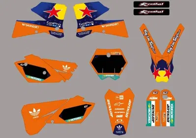 Kit Grafiche Night KTM 2004-2006 EXC SX SXF Evolution Mx Graphics - Annuncio 10047836