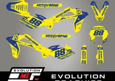 Kit Grafiche Adesivi Husqvarna SM SMR TC TE Crysta Evolution Mx Graphics - Annuncio 10048563