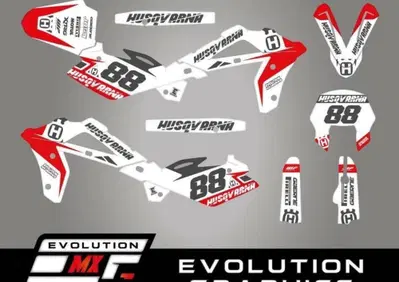 Kit Grafiche Adesivi Husqvarna TC TE A&D Crystal P Evolution Mx Graphics - Annuncio 10048588