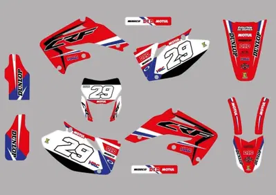 Kit Grafiche Honda CRF450 2002 03 04 Crystal Evolution Mx Graphics - Annuncio 10049555
