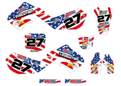 Kit Grafiche Honda USA CR125 CR250 1998-1999 Evolution Mx Graphics - Annuncio 10049572