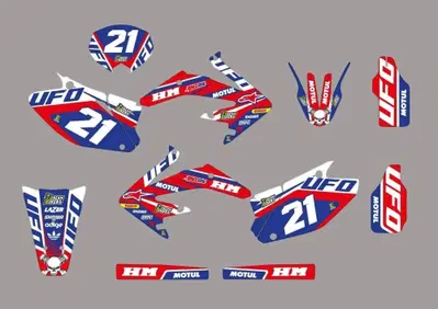 Kit Grafiche T.C. HM Derapage 50 125 Crystal Evolution Mx Graphics - Annuncio 10049602