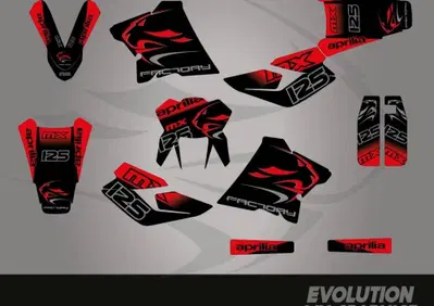 Kit Grafiche Factory Aprilia MX125 2003-2008 Evolution Mx Graphics - Annuncio 10049635