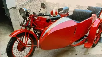 Moto Guzzi Sport 14 con Sidecar Longhi omologato 4 posti epoca