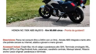 Honda NC700X ABS (2012 - 13) usata