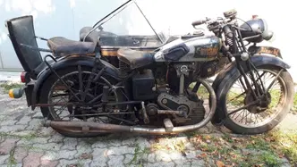Bianchi Moto con sidecar epoca