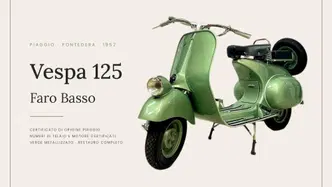 Piaggio Vespa 125 Faro Basso 1952 epoca