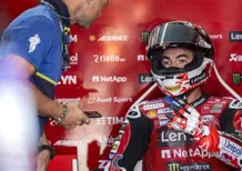 MotoGP 2026. GP di Spagna ad Aragon. Pecco Bagnaia, 13°: "Non sono tornato subito al box, rischiavo di dire cose che non penso. Per fortuna c'è Álex Márquez"