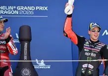 MotoGP 2026. GP di Spagna. Marco Bezzecchi conferma la versione di Marc Márquez: "Ha ragione, non si pensa né alla madre, né al cane. Comunque complimenti a lui"