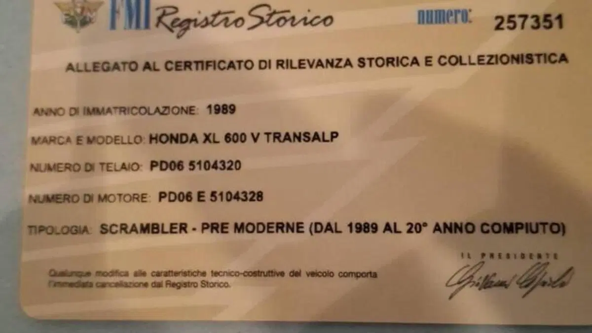 Honda Transalp XL 600V (1987 - 90)  (10)