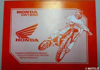 manuale officina honda cr 125 1991 originale cr 125 - Annuncio 6050310
